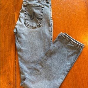 AG Adriano Goldschmied Women's Straight Leg Jeans - Light Blue